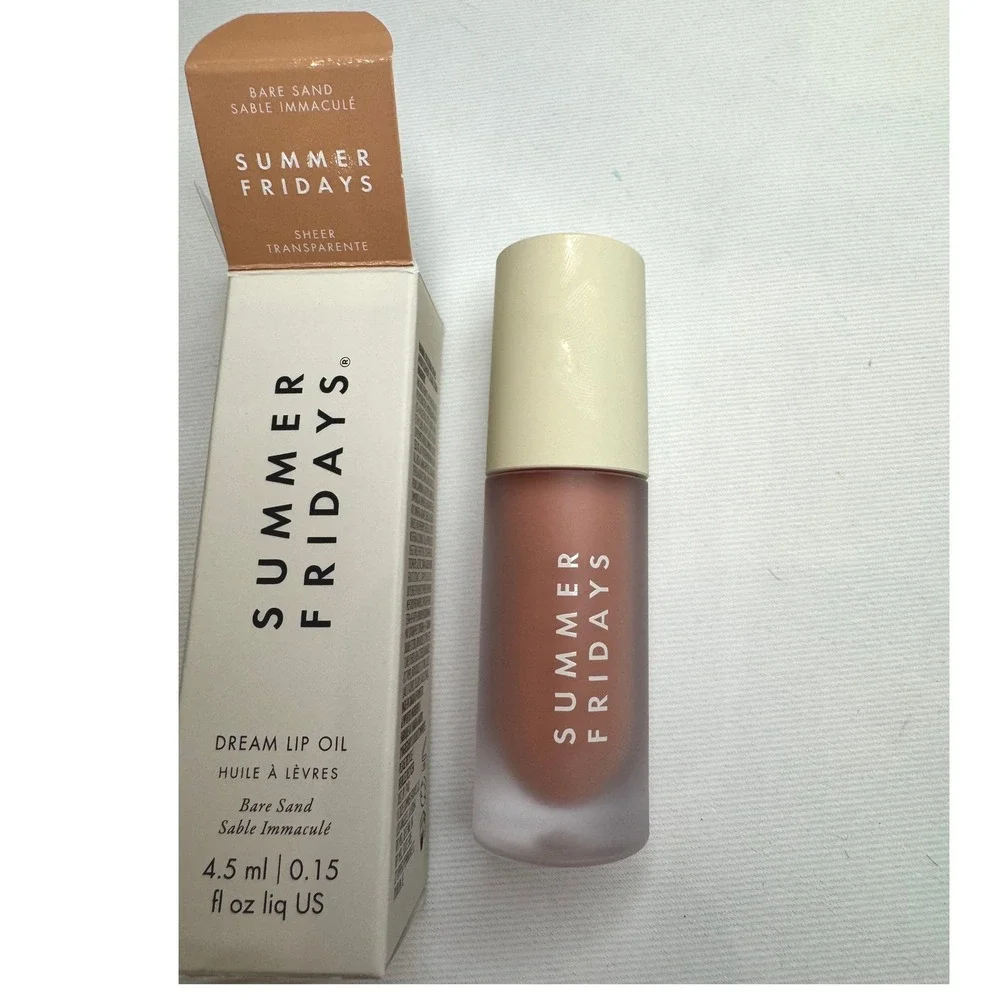 Summer Fridays Dream Lip Oil Women 4.5ml‎ Bare Sand New Sheer High-Shine Vegan